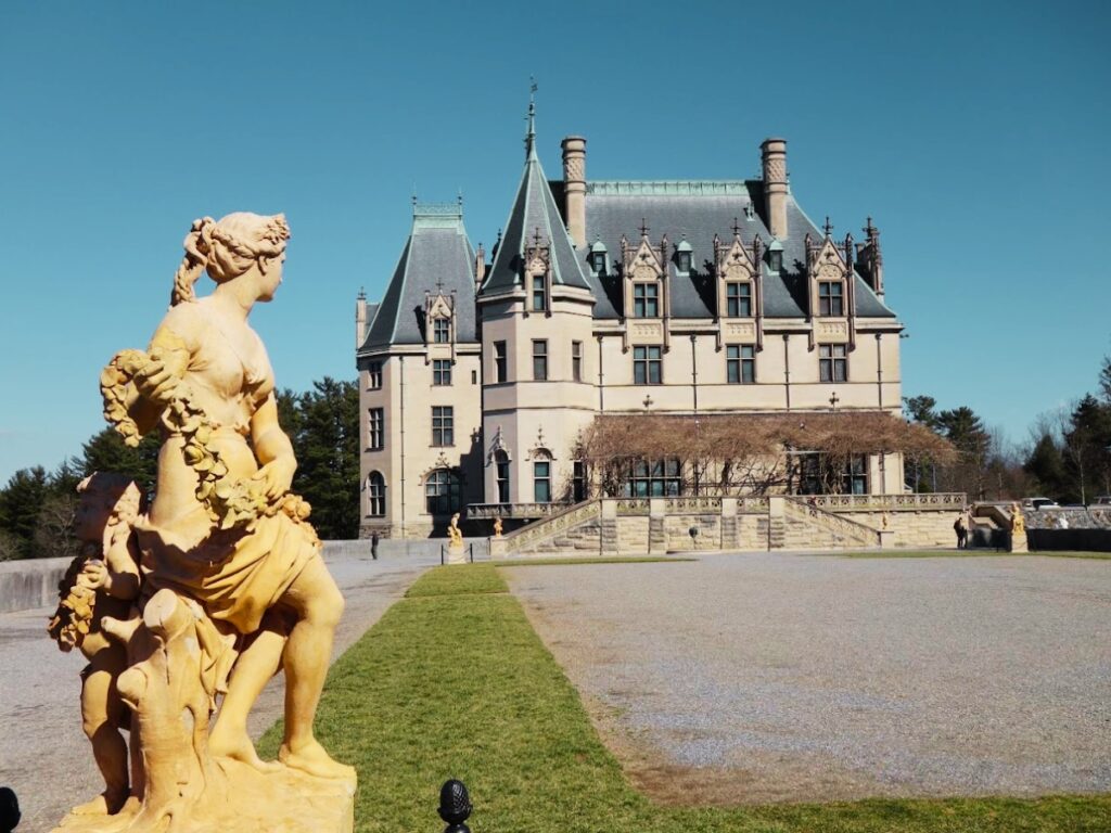 Outside the grand Biltmore Estate