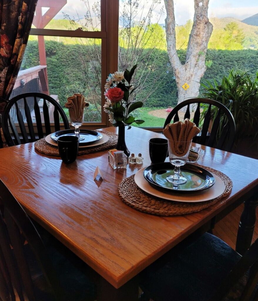 Brookside Mountain Mist Bed & Breakfast in Waynesville, NC Image from Instagram