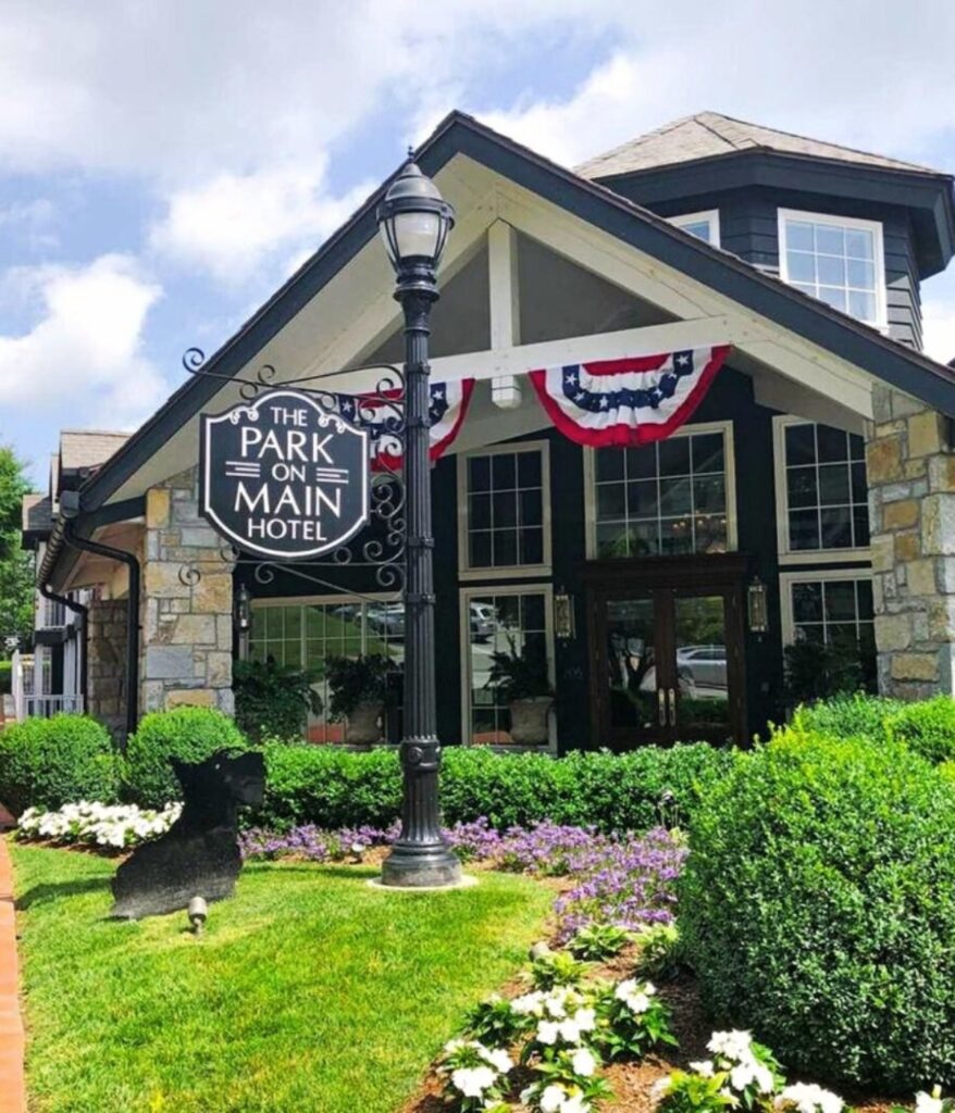 The Park On Main Hotel in Highlands, NC Image from Instagram