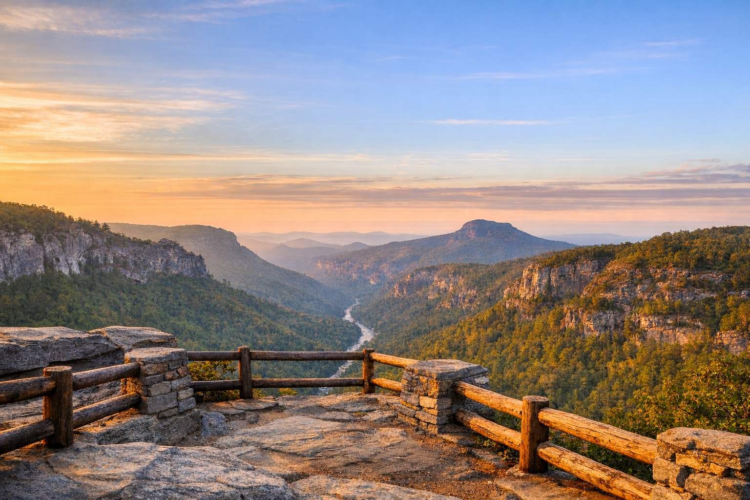 Wiseman View of the Linville Gorge Wilderness